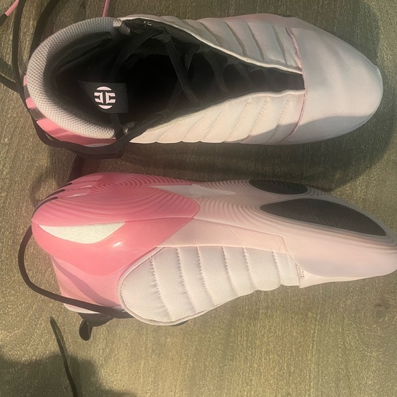 Women\'s Pink and White Athletic Shoes